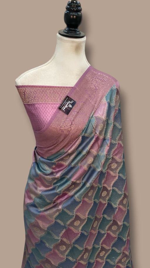 Pure Chiniya Silk Handloom Banarasi Saree - The Handlooms