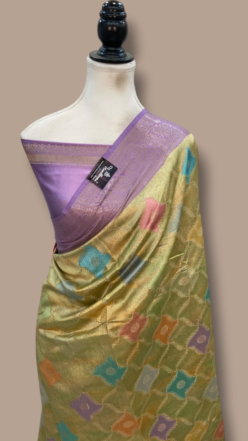 Pure Chiniya Silk Handloom Banarasi Saree - The Handlooms