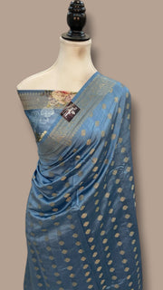 Pure Chiniya Silk Handloom Banarasi Saree - The Handlooms