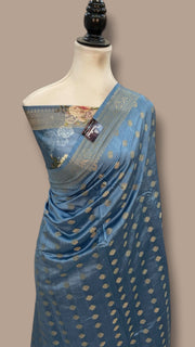 Pure Chiniya Silk Handloom Banarasi Saree - The Handlooms