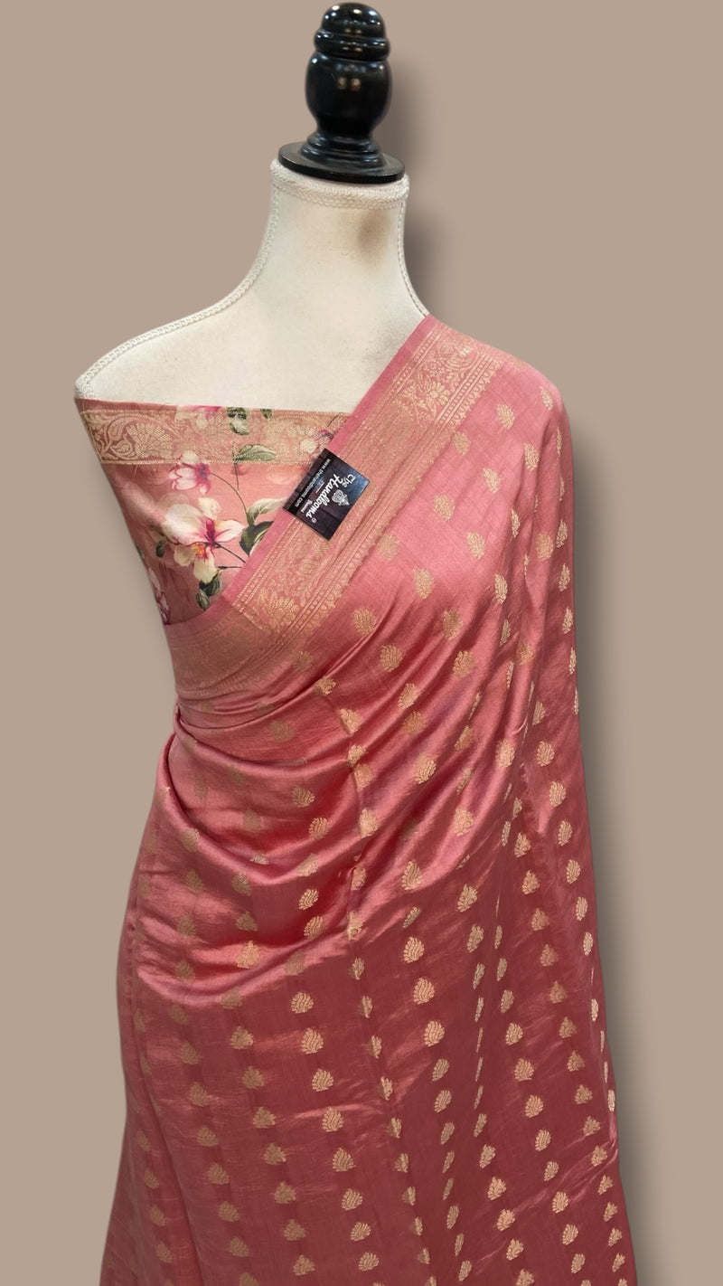 Pure Chiniya Silk Handloom Banarasi Saree - The Handlooms