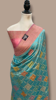 Pure Chiniya Silk Handloom Banarasi Saree - The Handlooms