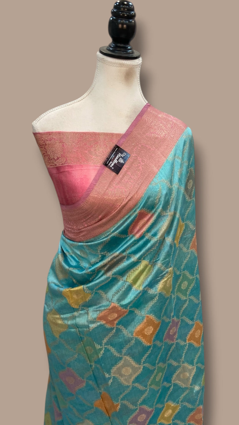 Pure Chiniya Silk Handloom Banarasi Saree - The Handlooms