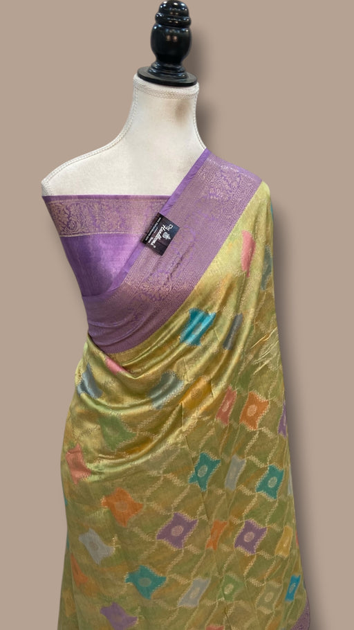 Pure Chiniya Silk Handloom Banarasi Saree - The Handlooms