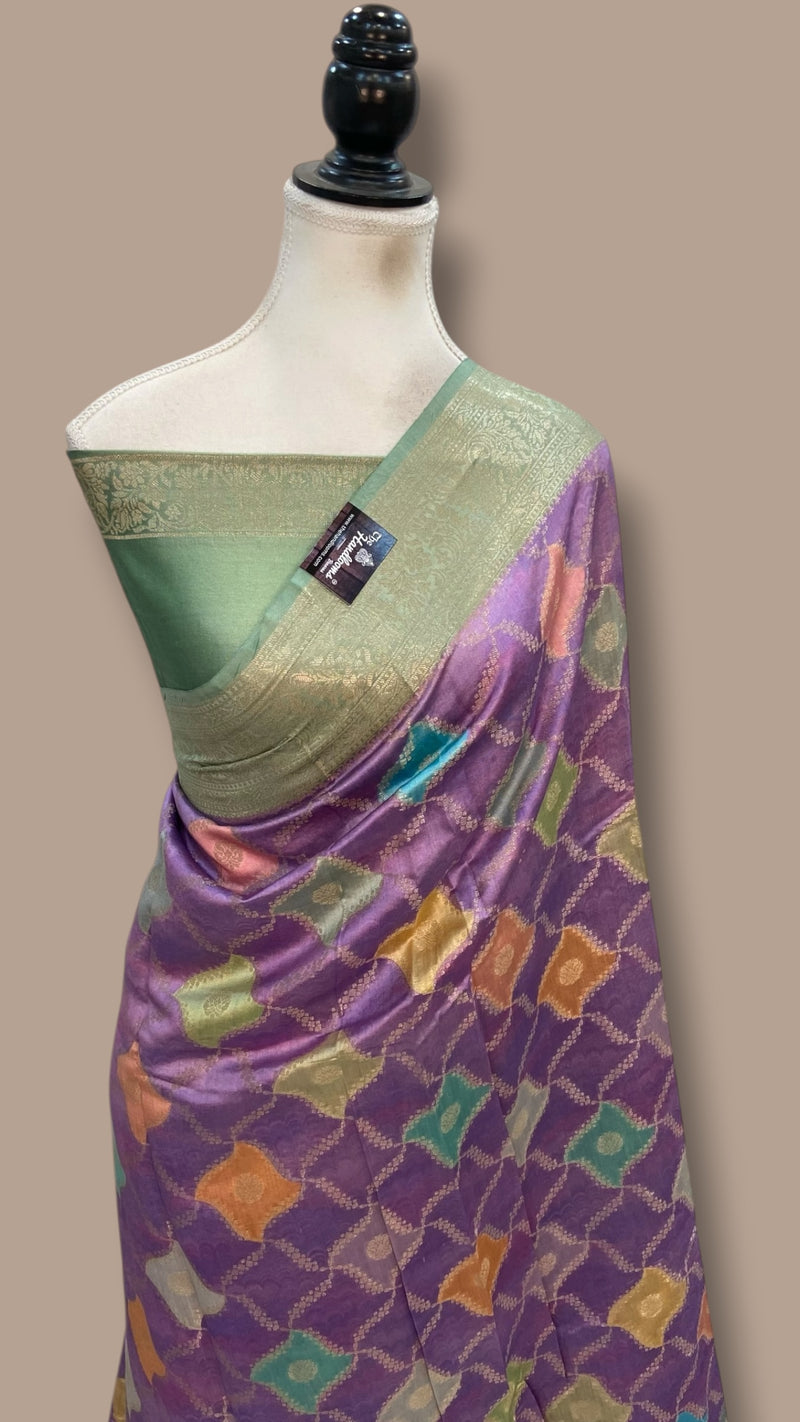 Pure Chiniya Silk Handloom Banarasi Saree - The Handlooms
