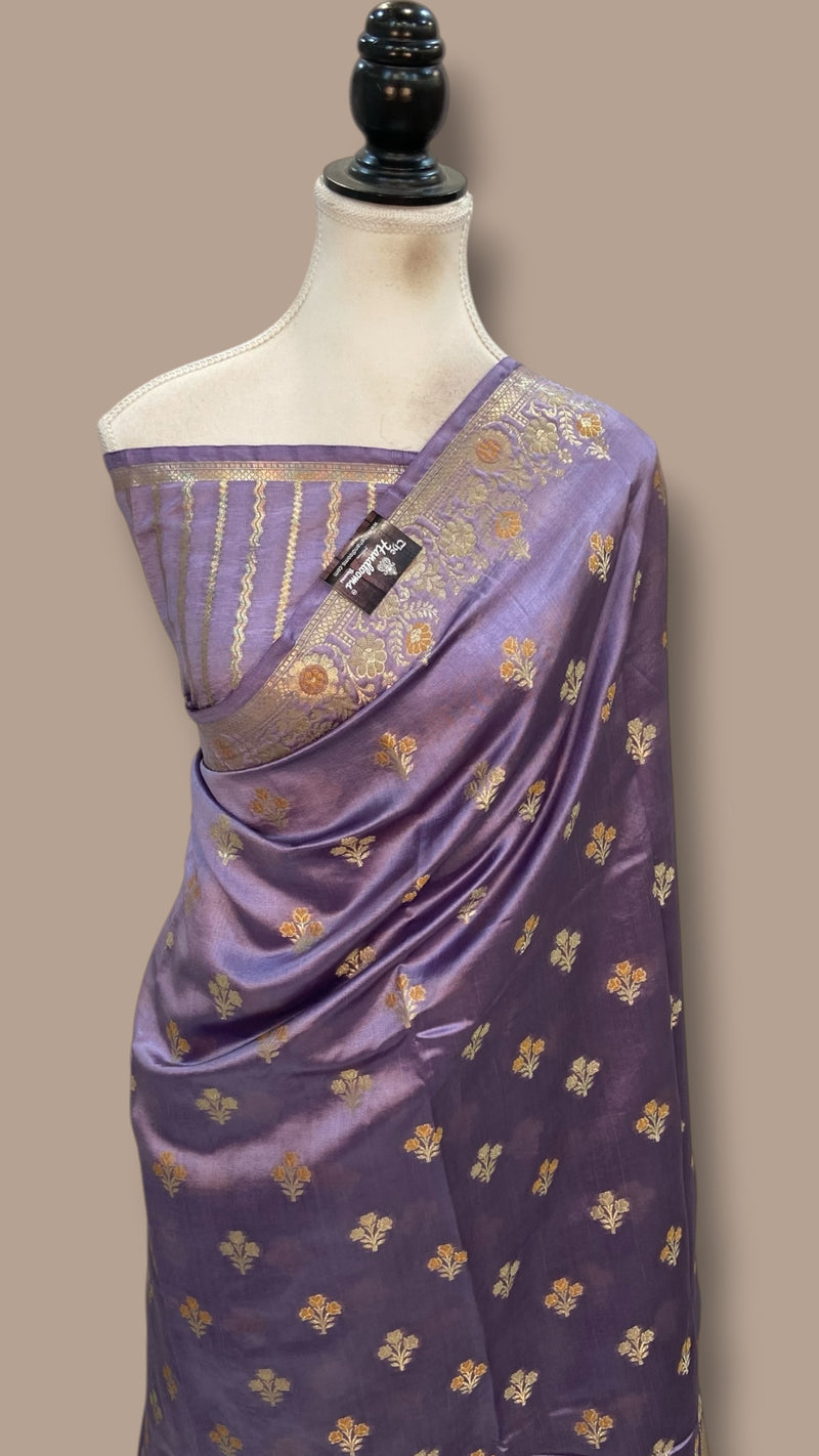 Pure Dupion Silk Banarasi Saree - The Handlooms