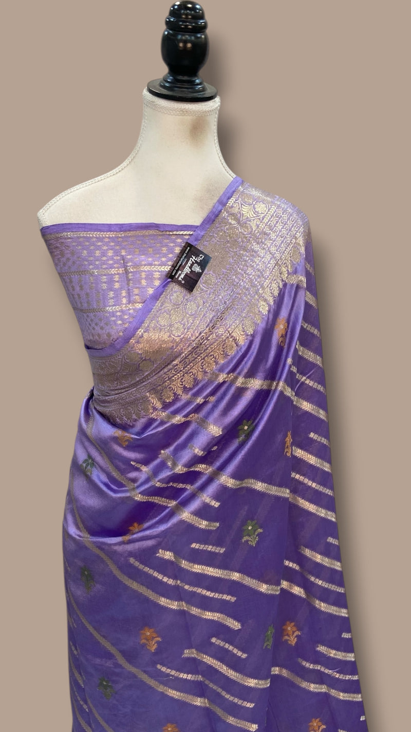 Pure Dupion Silk Banarasi Saree - The Handlooms