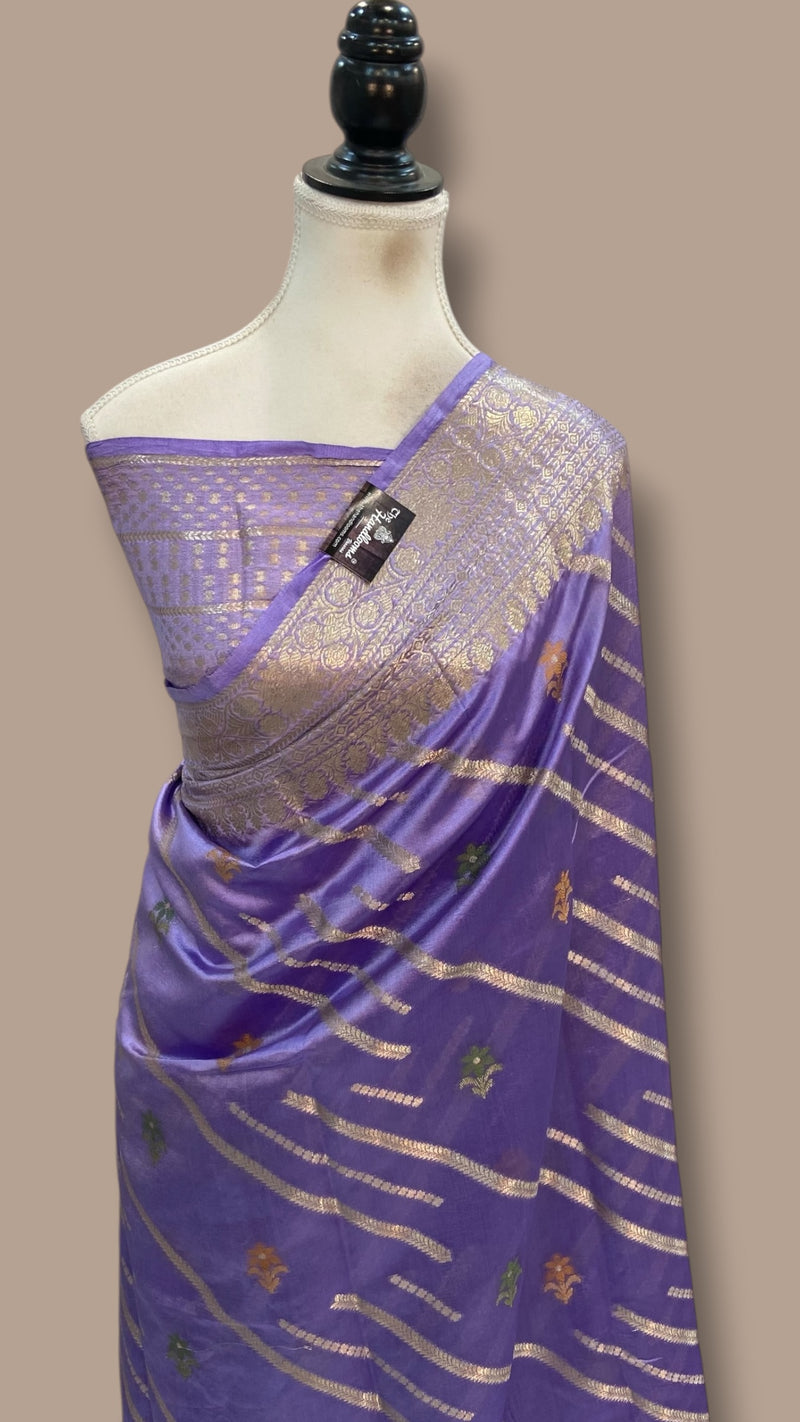 Pure Dupion Silk Banarasi Saree - The Handlooms