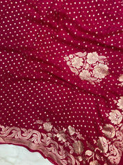 Pure Khaddi Georgette Handloom Dupatta - The Handlooms