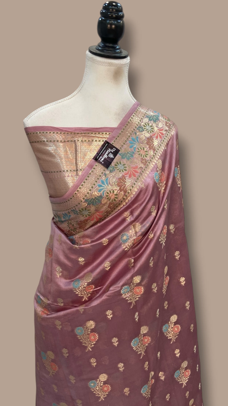 Pure Dupion Silk Banarasi Saree - The Handlooms