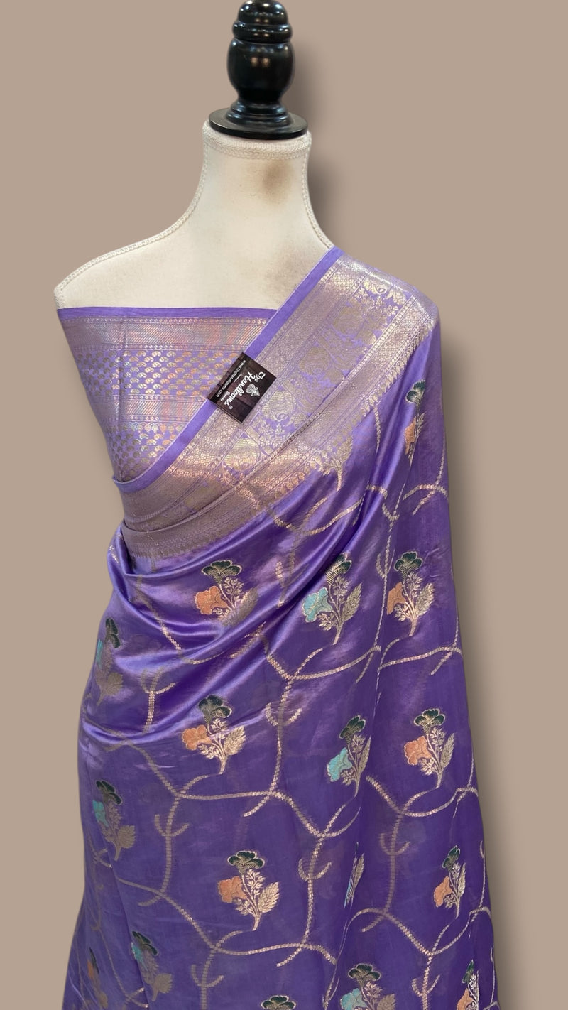 Pure Dupion Silk Banarasi Saree - The Handlooms
