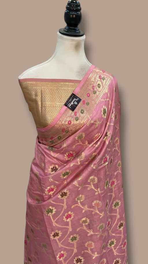 Pure Tussar Silk Handloom Banarasi Saree - The Handlooms