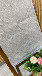 Pure Moonga Georgette Handloom Banarasi Fabric - The Handlooms