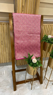 Pure Moonga Georgette Handloom Banarasi Fabric - The Handlooms