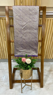 Pure Moonga Georgette Handloom Banarasi Fabric - The Handlooms