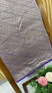 Pure Moonga Georgette Handloom Banarasi Fabric - The Handlooms