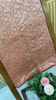 Pure Moonga Georgette Handloom Banarasi Fabric - The Handlooms