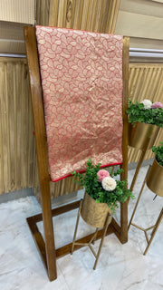 Pure Moonga Georgette Handloom Banarasi Fabric - The Handlooms