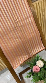 Pure Moonga Georgette Handloom Banarasi Fabric - The Handlooms