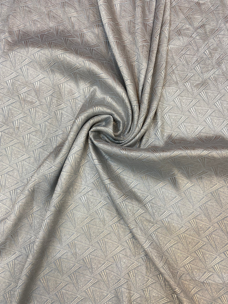 Pure Moonga Georgette Handloom Banarasi Fabric - The Handlooms