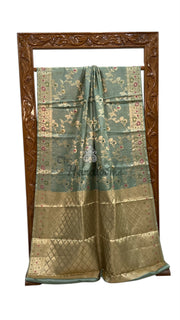 Pure Tussar Silk Handloom Banarasi Saree - The Handlooms