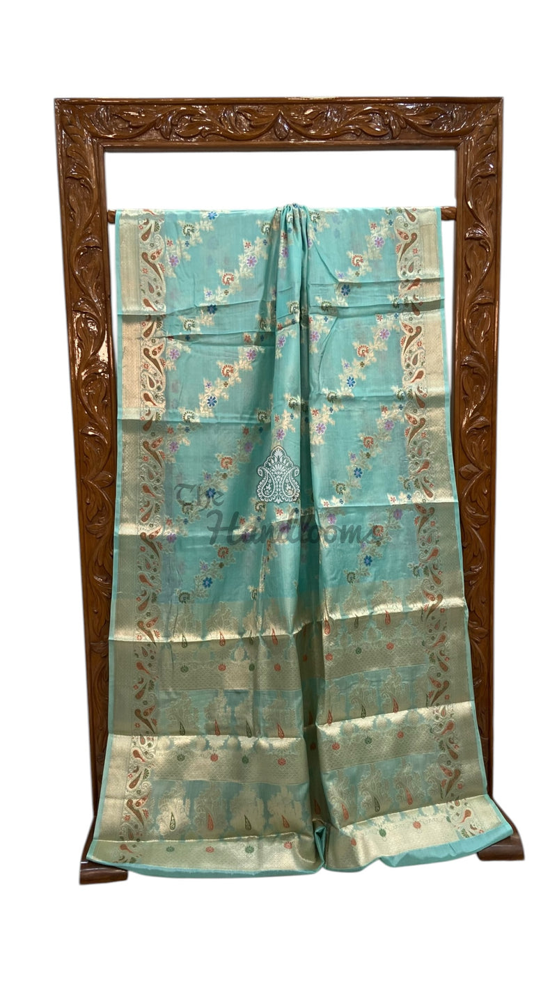 Pure Tussar Silk Handloom Banarasi Saree - The Handlooms