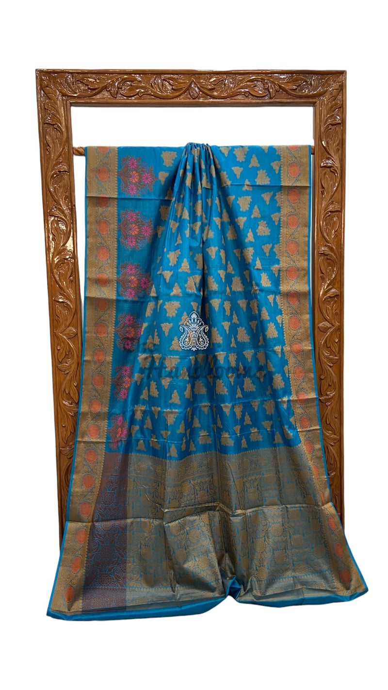 Pure Tussar Silk Handloom Banarasi Saree - The Handlooms