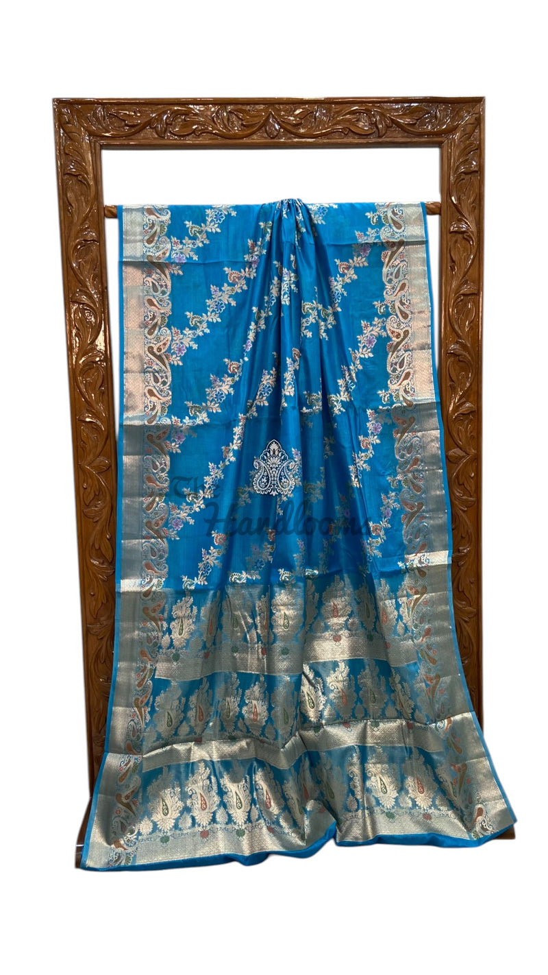 Pure Tussar Silk Handloom Banarasi Saree - The Handlooms
