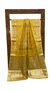 Pure Tussar Silk Handloom Banarasi Saree - The Handlooms