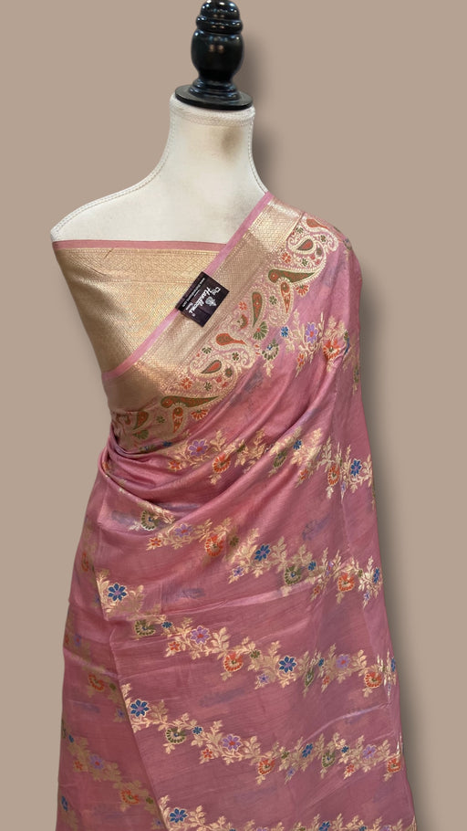 Pure Tussar Silk Handloom Banarasi Saree - The Handlooms