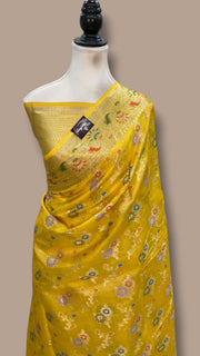 Pure Tussar Silk Handloom Banarasi Saree - The Handlooms