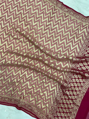 Pure Khaddi Georgette Handloom Dupatta - The Handlooms