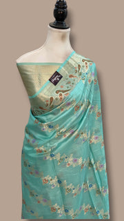 Pure Tussar Silk Handloom Banarasi Saree - The Handlooms