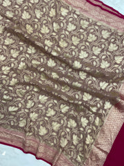 Pure Khaddi Georgette Handloom Dupatta - The Handlooms