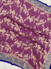 Pure Khaddi Georgette Handloom Dupatta - The Handlooms