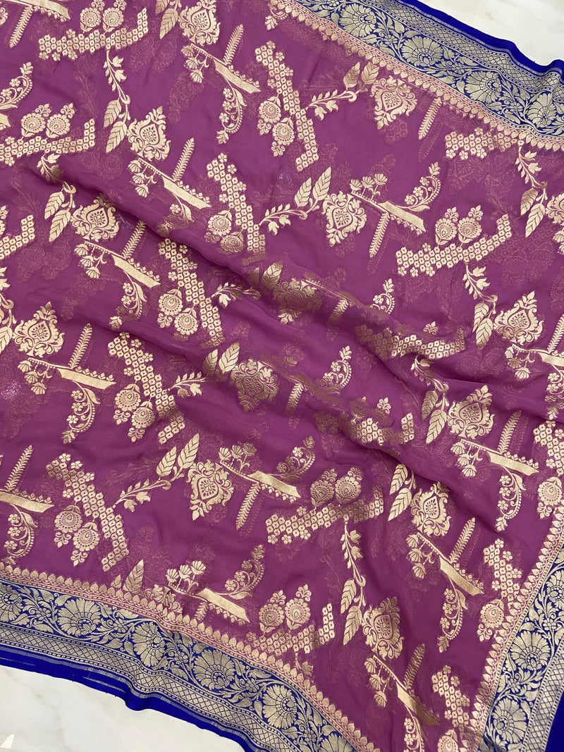 Pure Khaddi Georgette Handloom Dupatta - The Handlooms