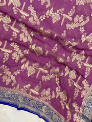 Pure Khaddi Georgette Handloom Dupatta - The Handlooms