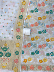 Khaddi Georgette Banarasi Dress material with Meenakari - The Handlooms