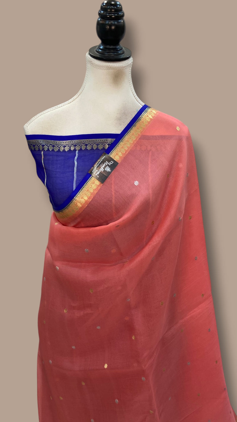 Pure Kora Silk Handloom Banarasi Saree