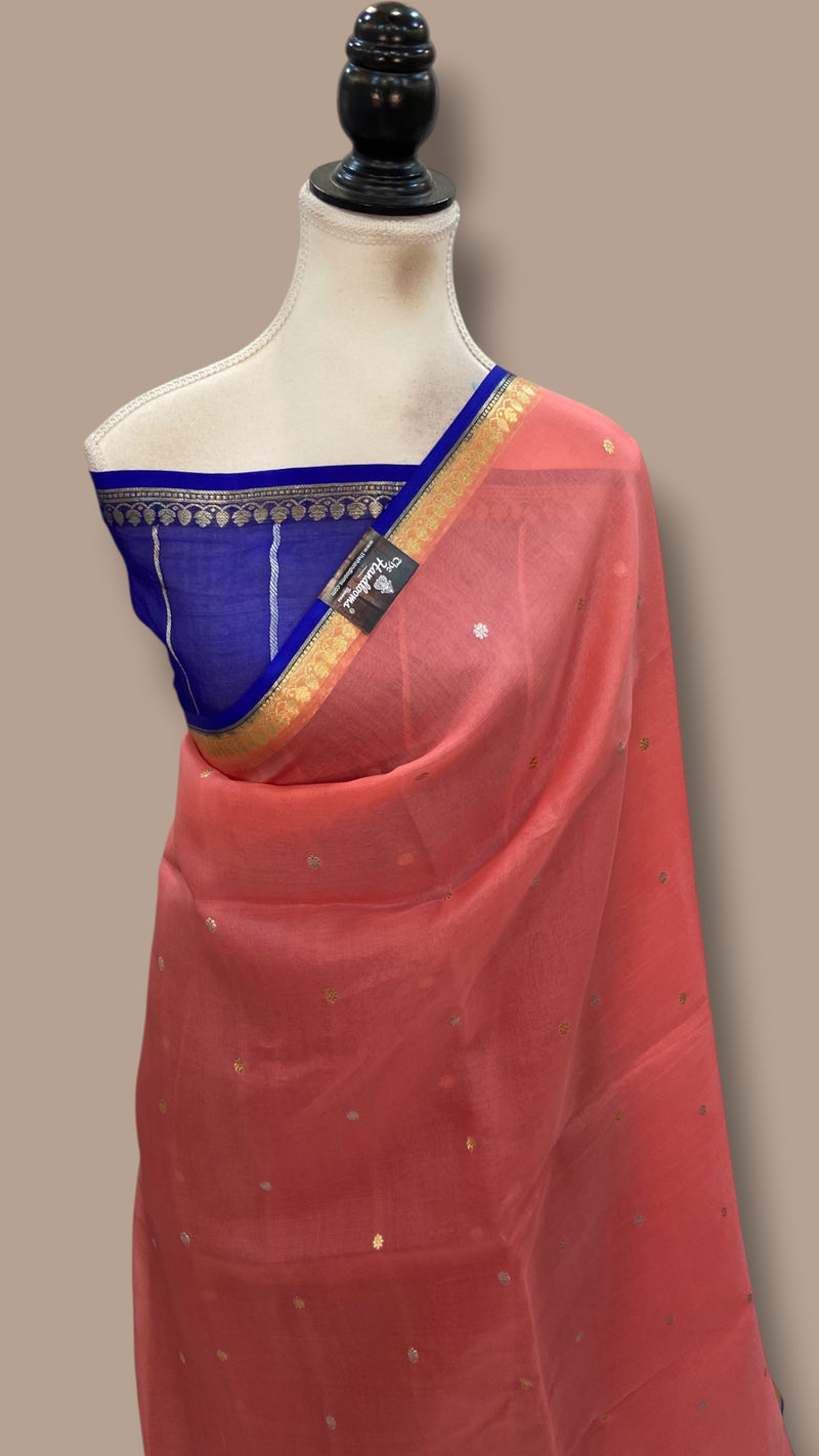 Pure Kora Silk Handloom Banarasi Saree