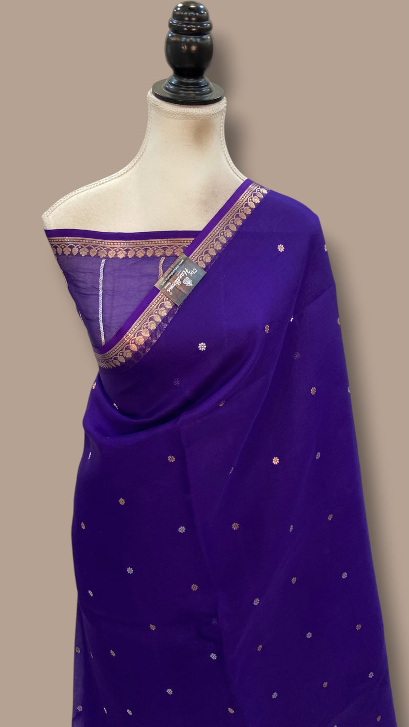 Pure Kora Silk Handloom Banarasi Saree