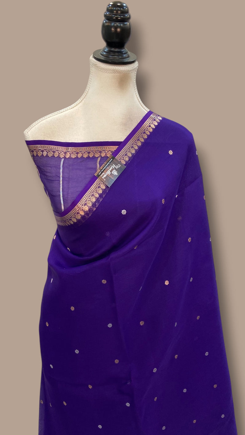 Pure Kora Silk Handloom Banarasi Saree