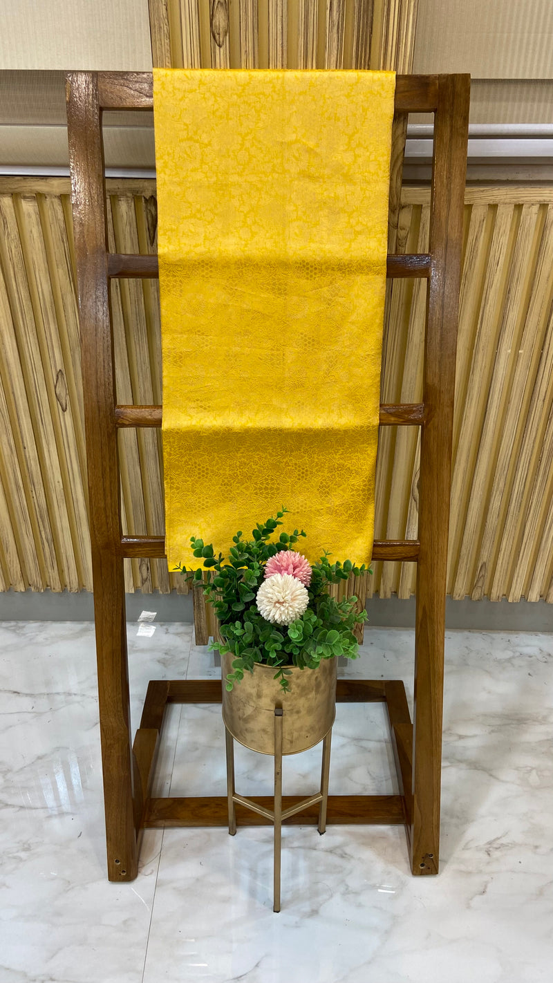 Pure Katan Silk Tanchui Brocade Handloom Banarasi Fabric - The Handlooms