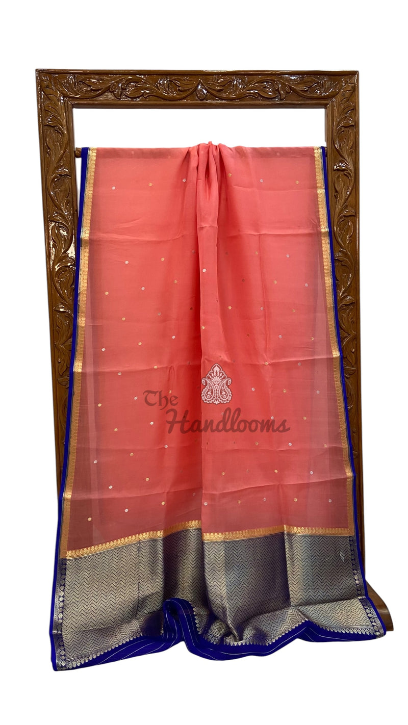 Pure Kora Silk Handloom Banarasi Saree
