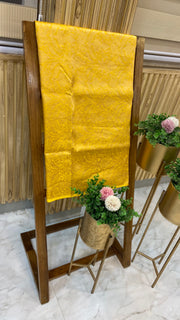 Pure Katan Silk Tanchui Brocade Handloom Banarasi Fabric - The Handlooms