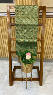 Pure Katan Silk Tanchui Brocade Handloom Banarasi Fabric - The Handlooms