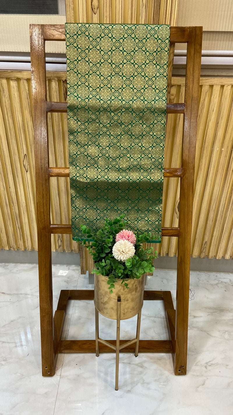 Pure Katan Silk Tanchui Brocade Handloom Banarasi Fabric - The Handlooms