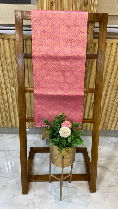 Pure Katan Silk Tanchui Brocade Handloom Banarasi Fabric