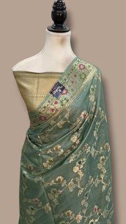 Pure Tussar Silk Handloom Banarasi Saree - The Handlooms