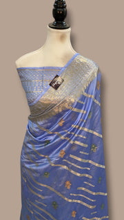 Pure Dupion Silk Banarasi Saree - The Handlooms